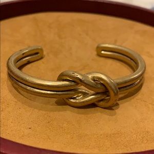 Nautical gold knot bracelet